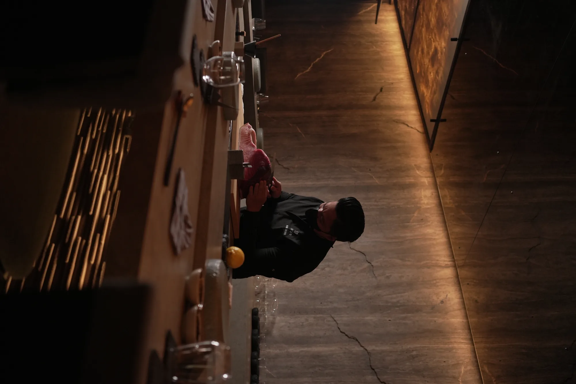 The intimate omakase counter at Shun Omakase Counter, Berawa, Canggu